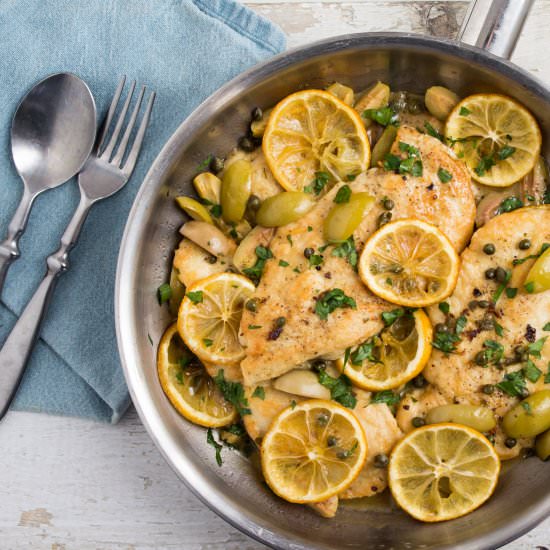 Roasted Lemon Chicken with Olives - Recipe photo by Valeries Keepers