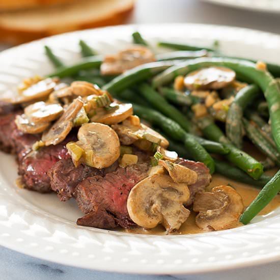 Broiled Steak With Mustard Sauce - Recipe photo by BakingMischief