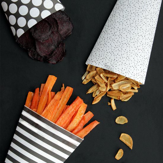 Salted Veggie Chips - Recipe photo by GlitterandBubbles