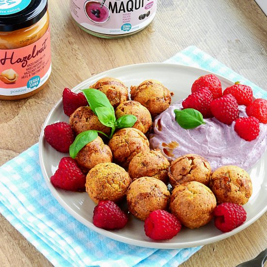 Hazelnut Butter Mini Doughnuts - Recipe photo by IvloonGoddess