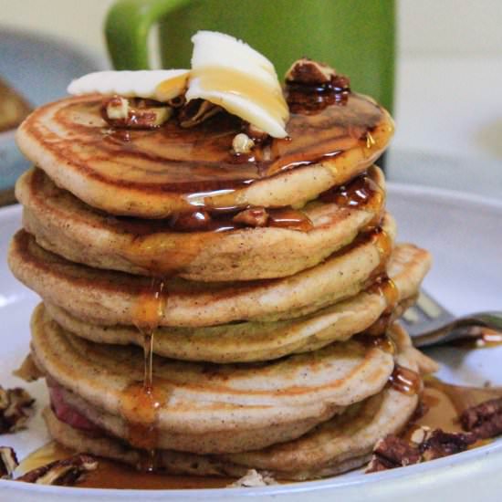 Apple Cinnamon Pancakes - Recipe photo by alittlegathering