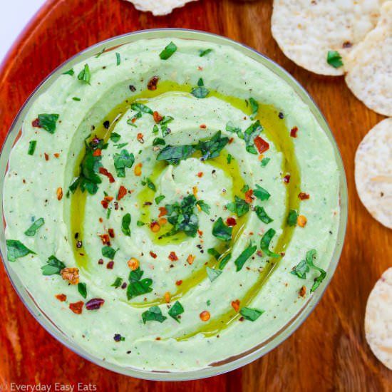Avocado Greek Yogurt Dip - Recipe photo by Everyday Easy Eats