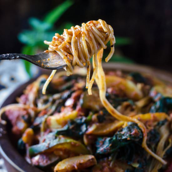 Summer Vegetable Marinara - Recipe photo by gogogogourmet