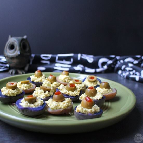 Vegan Deviled Potatoes - Recipe photo by glueandglitter