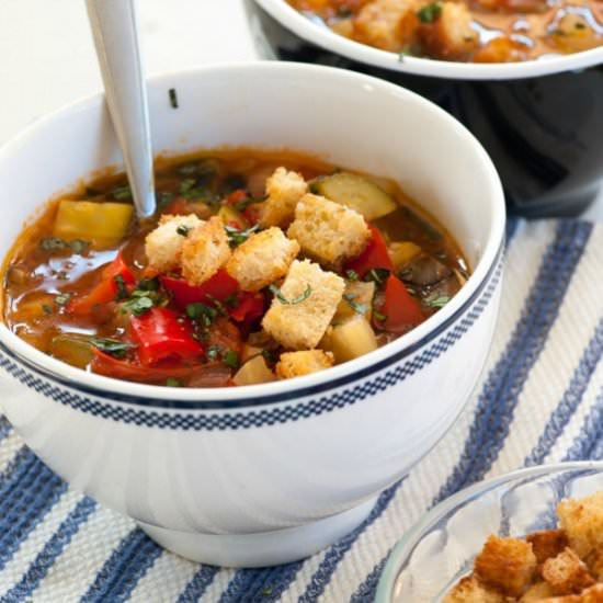 Fresh Vegetable Provencal Soup - Recipe photo by Joes Healthy Meals