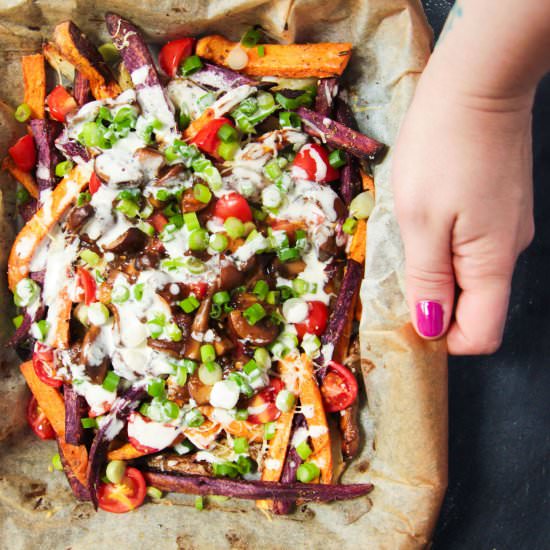 Colourful Gourmet Poutine - Recipe photo by Berries And Spice
