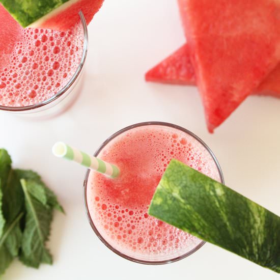 Watermelon Juice - Recipe photo by GlitterandBubbles