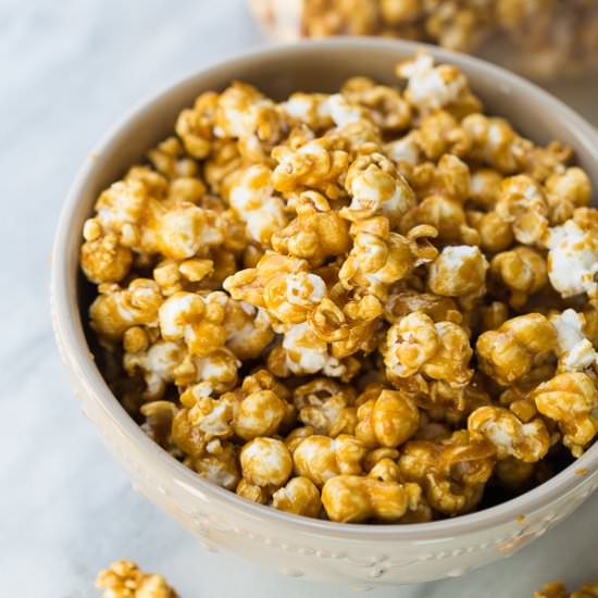 The Best Homemade Caramel Corn - Recipe photo by meaningfuleats