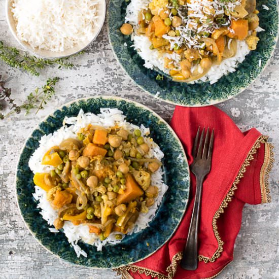 Slow Cooker Madras Vegetable Curry - Recipe photo by boulderlocavore
