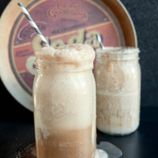 Sarsaparilla Floats with Bourbon - Recipe photo by A Sweet Little Life