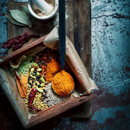 Choley Masala - Recipe photo by cubesnjuliennes
