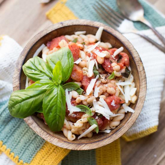 One-Pot Pasta e Fagioli - Recipe photo by Kiwi and Carrot