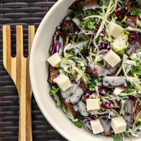 Kale and Kelp Salad with Tofu Bacon - Recipe photo by intheknowmom