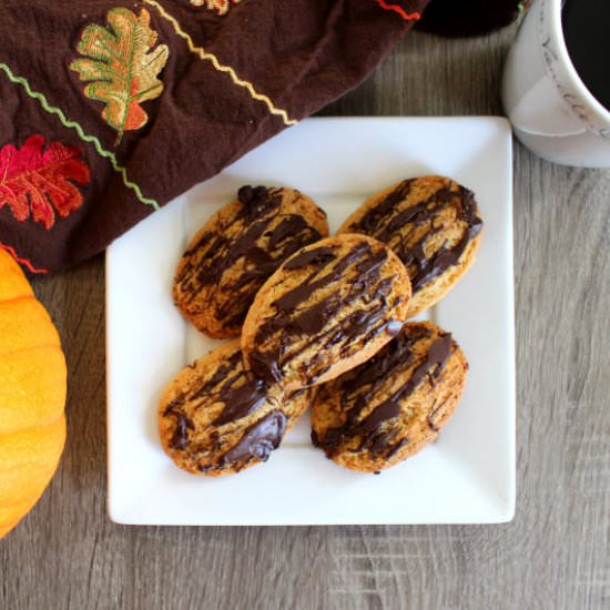 Chocolate Pumpkin Madeleine Cookies - Recipe photo by SweetiePieAndCupcakes