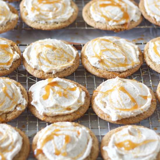Cider Glazed Brown Sugar Cookies - Recipe photo by Wineandawoodenspoon