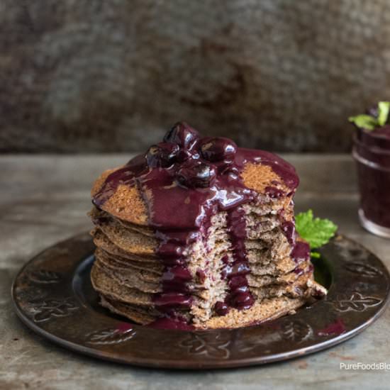 Amazing Vegan Ricotta Pancakes - Recipe photo by purefoodsblog