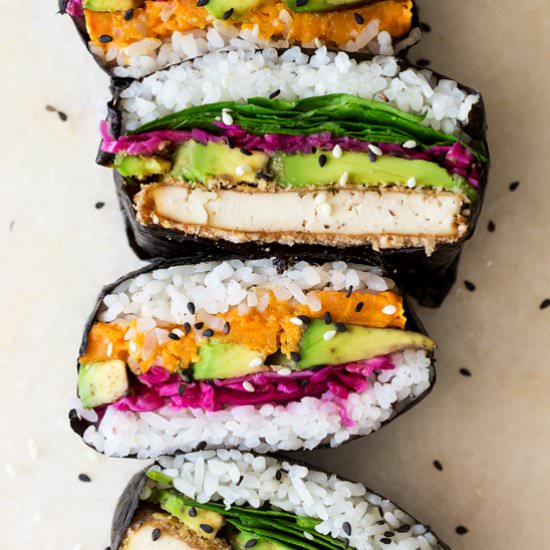 Onigirazu – Sushi Sandwich - Recipe photo by lazycatkitchen