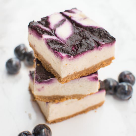 Concord Grape Cheesecake Bars - Recipe photo by crumbkitchen
