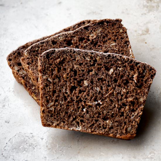 Easy Overnight Dark Rye Bread - Recipe photo by occasionallyeggs