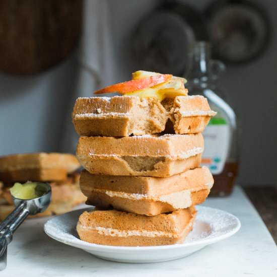 Grain Free Apple Cider Waffles - Recipe photo by The Urban Poser