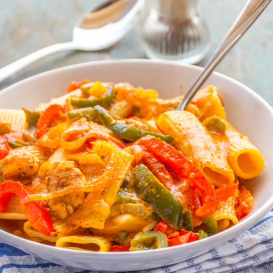 One Post Chicken Fajita Pasta - Recipe photo by Priyanka DK