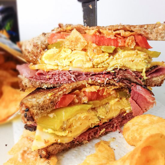 Zesty Egg Sandwich And Kettle Chips - Recipe photo by kelliericecakes