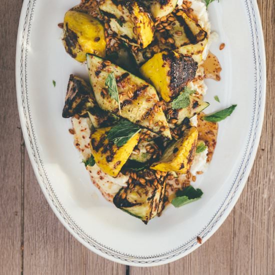 Grilled Zucchini with Honey&Barley - Recipe photo by MillysKitchen