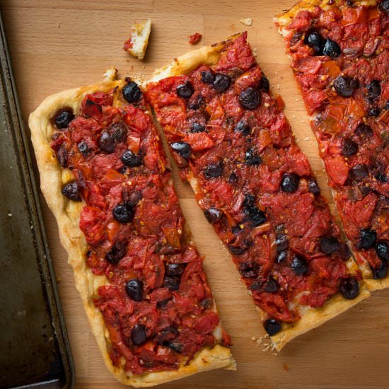 Calabrese Pizza - Recipe photo by nonnasway