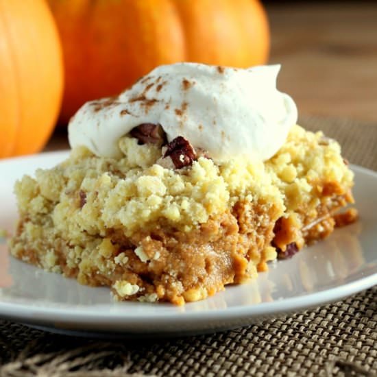 Pumpkin Crunch Dump Cake - Recipe photo by chocolatewithgrace