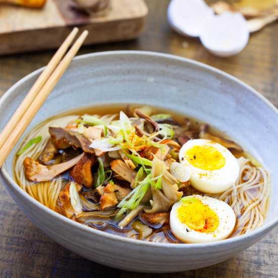 Mushroom Noodle with Porcini Soup - Recipe photo by ricewitheverything
