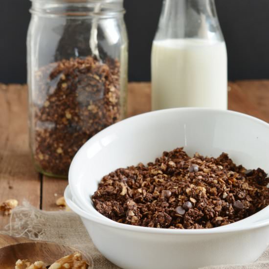 Double Chocolate Granola - Recipe photo by Dr Lauras Kitchen