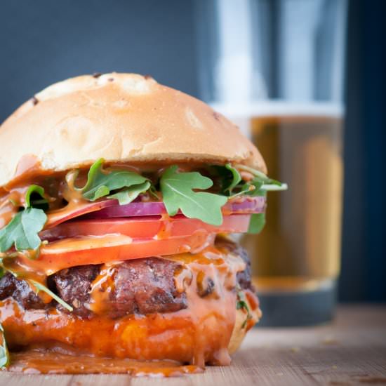 Smoked Burgers with Balsamic Glaze - Recipe photo by photosandfood