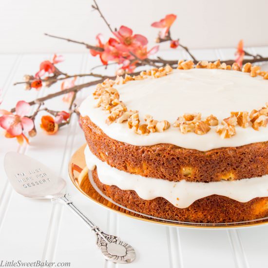 Carrot Cake w/ Yogurt Cream Cheese - Recipe photo by littlesweetbaker