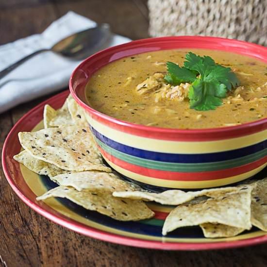 Creamy Chicken Tortilla Soup - Recipe photo by Ethnic Spoon