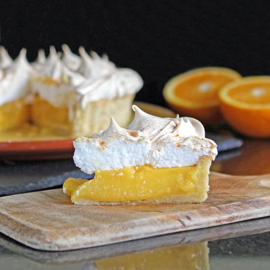 Orange-Lime Meringue Pie – GF - Recipe photo by glutenfreealchemist