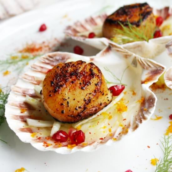 Red Chili Scallops & Fennel Salad - Recipe photo by Home. Made. Interest.