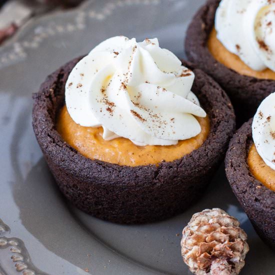Pumpkin Spice Cookie Cups - Recipe photo by Livforcake