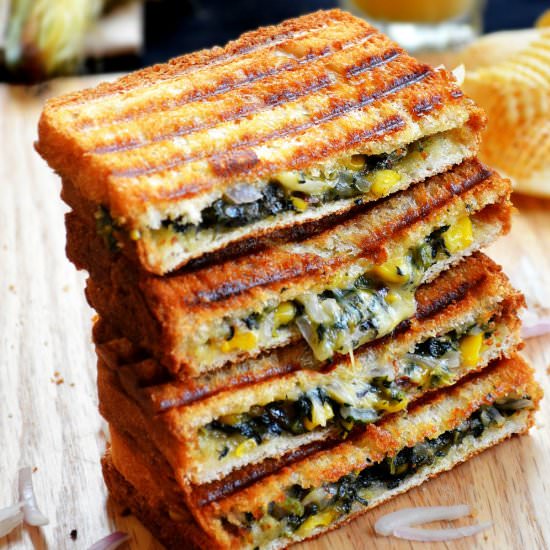 SPINACH CORN SANDWICH - Recipe photo by smitha kalluraya