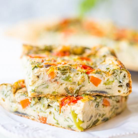 Crustless Quiche - Recipe photo by Wholesome Patisserie