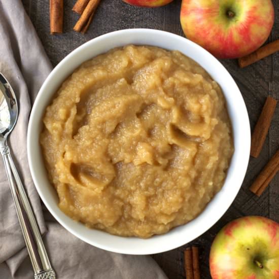 Homemade Caramel Applesauce - Recipe photo by turniptheoven