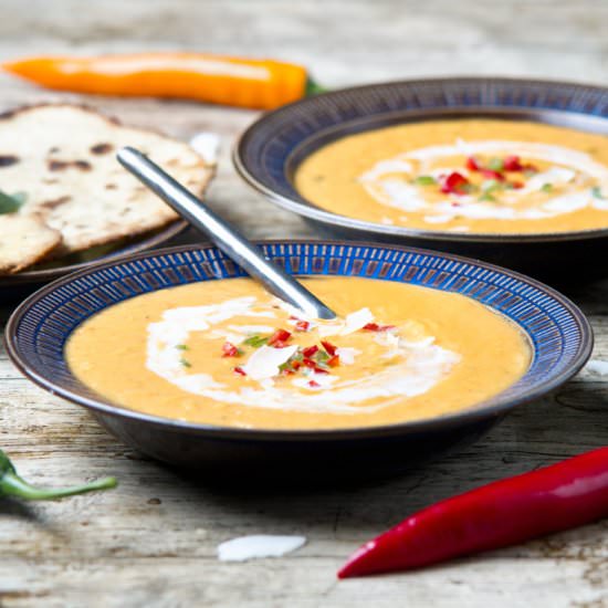 Thai pumpkin coconut soup - Recipe photo by Planticize