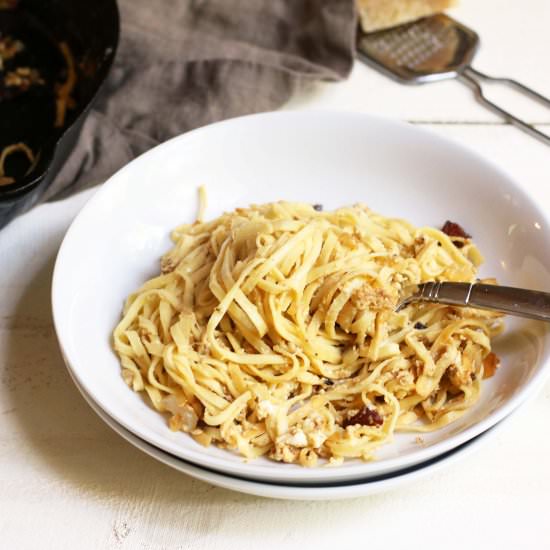 easy pasta carbonara - Recipe photo by susanstable
