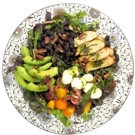 Southern Grilled Chicken Meal Salad - Recipe photo by agourmetfoodblog