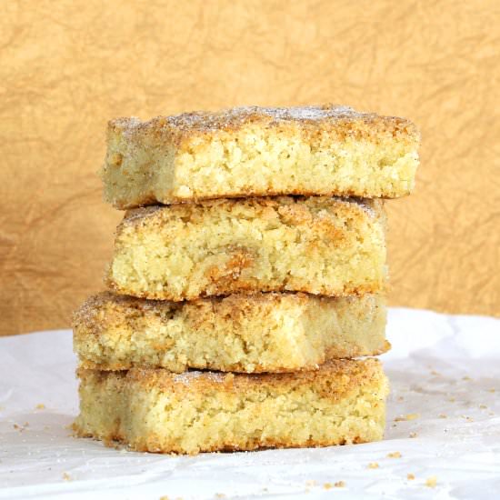 Snickerdoodle Blondies – Grain Free - Recipe photo by TheSaltyMarshmallow