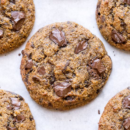 Pumpkin Chocolate Chunk Cookies - Recipe photo by bakerita