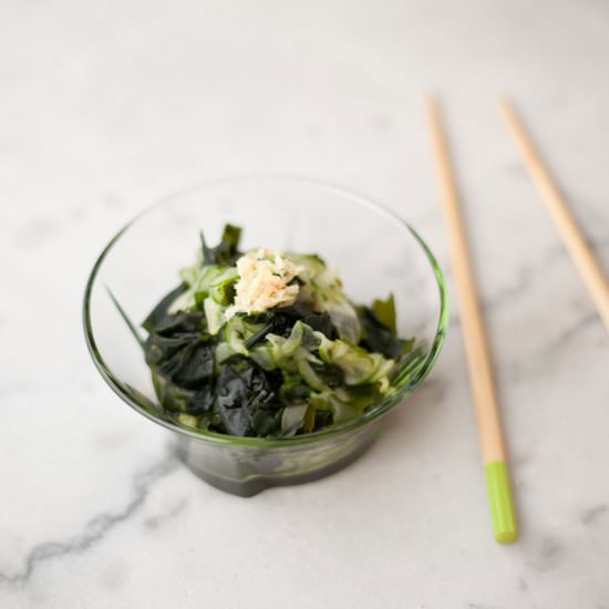 Cucumber Wakame Sunomono - Recipe photo by fotofeedme