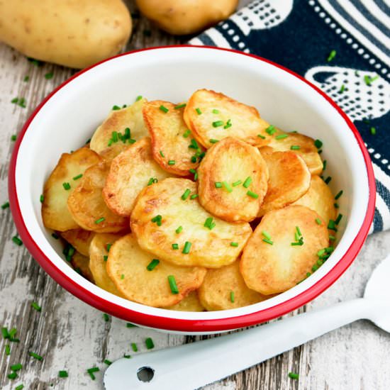 Pan fried potatoes - Recipe photo by Culinaire bagage