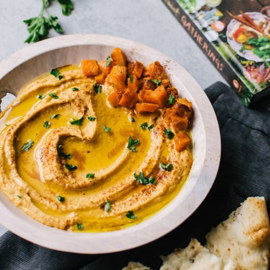 Roasted Butternut Squash Hummus - Recipe photo by cookienameddesire