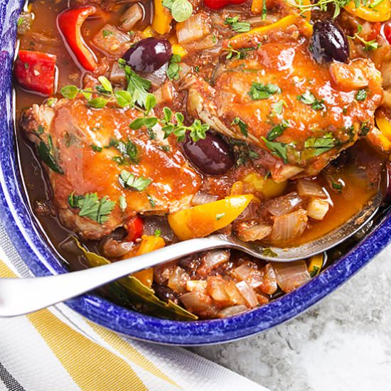 Slow Cooker Chicken Cacciatore - Recipe photo by justalittlebitofbacon