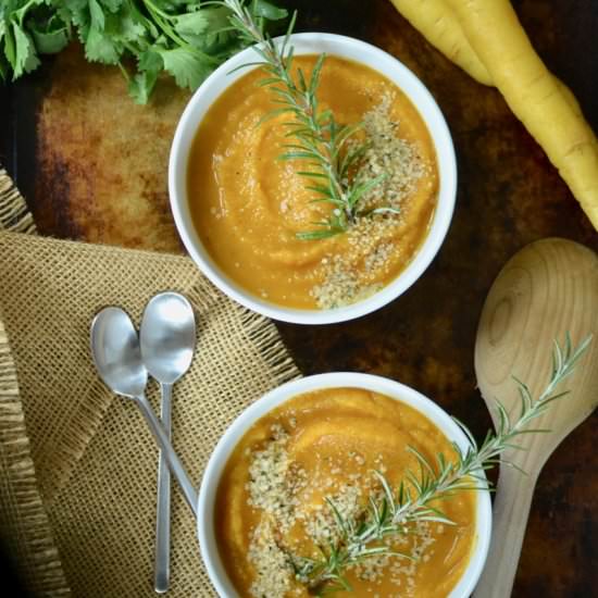 Kabocha Squash and Celeriac Soup - Recipe photo by makingsof